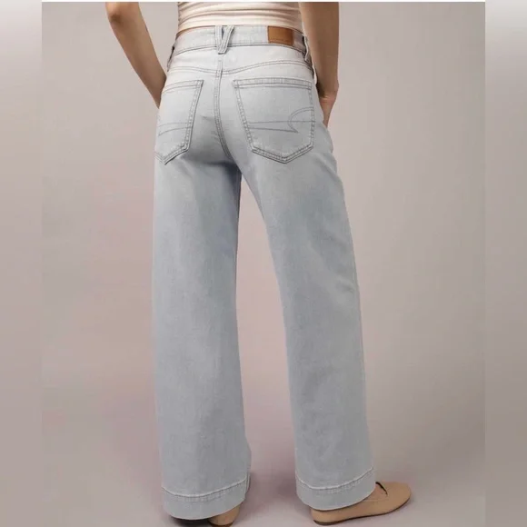 American Age Light Blue Flare Jeans - Picture 2 of 8